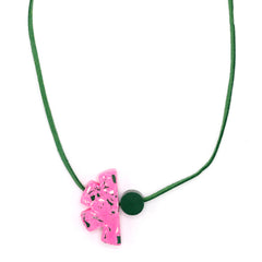 Pink & Green Jesmonite Component Necklace