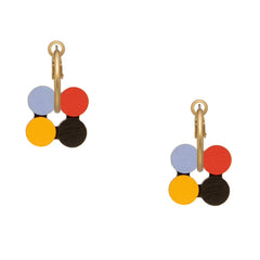 Primary Dots Hoop Earrings