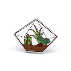 Diamond Terrarium Enamel Pin