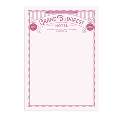 Grand Budapest Hotel Notepads
