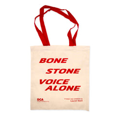 bone stone voice alone Exhibition Tote Bag