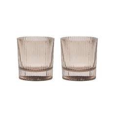 Smoke Grey Scout Lowball Glasses (Set of 2)