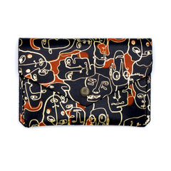 Many Faces Popper Purse