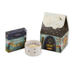 Orange & Cinnamon Christmas Cottage Candle Gift Set