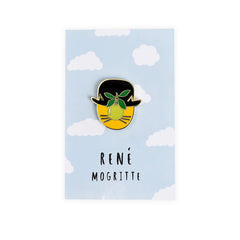 Rene Mogritte Cat Artist Pin