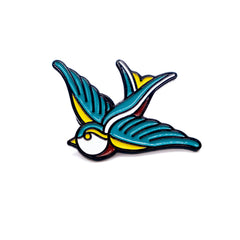 Swallow Tattoo Inspired Enamel Pin