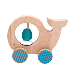 Whale Wooden Push Along Toy